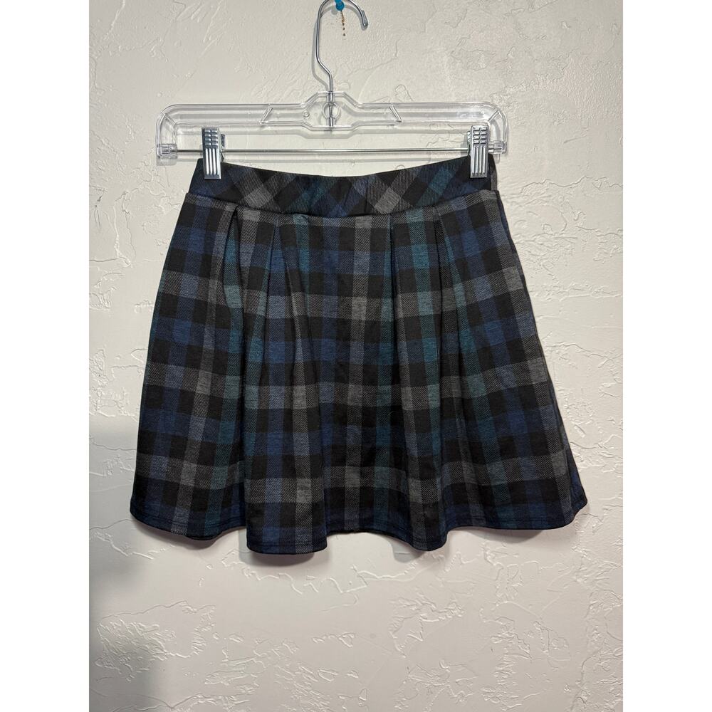 Joe B by Joe Benbasset plaid mini flare skirt womens small‎ twee academia preppy